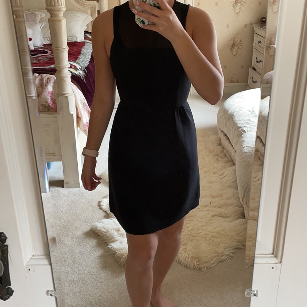 BANANA REPLUBLIC black dress with mesh detailing
